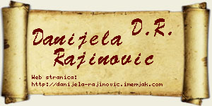 Danijela Rajinović vizit kartica